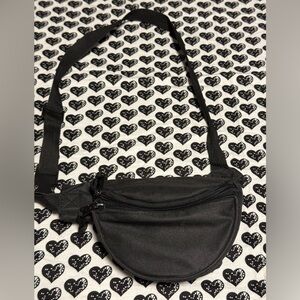 Dalix Black Crossbody Fanny Pack #66/12tt